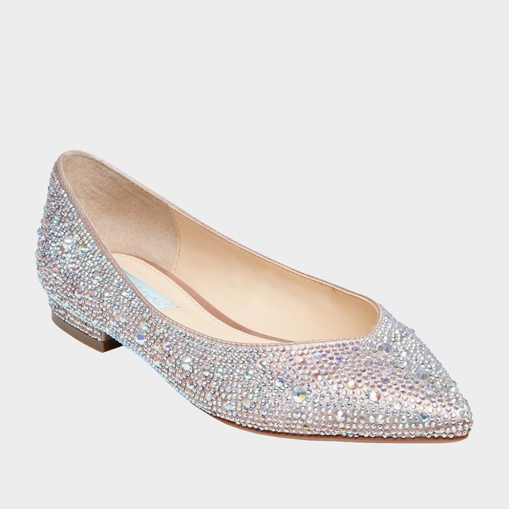 Betsy Johnson "Jude" Sparkle Flat Shoe